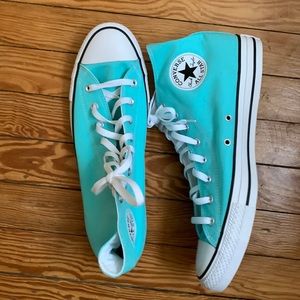 🆕 Converse Ctas High Top All Star Light Aqua Men’s Canvas Sneakers Size 13